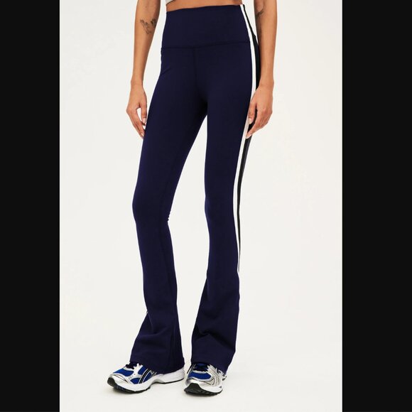 Splits59 Raquel High Waist Flared Legging 32” Indigo Blue White and Black $134 - Picture 1 of 9